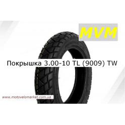 Покрышка 3.00-10 TL (9009) "Mototech"   